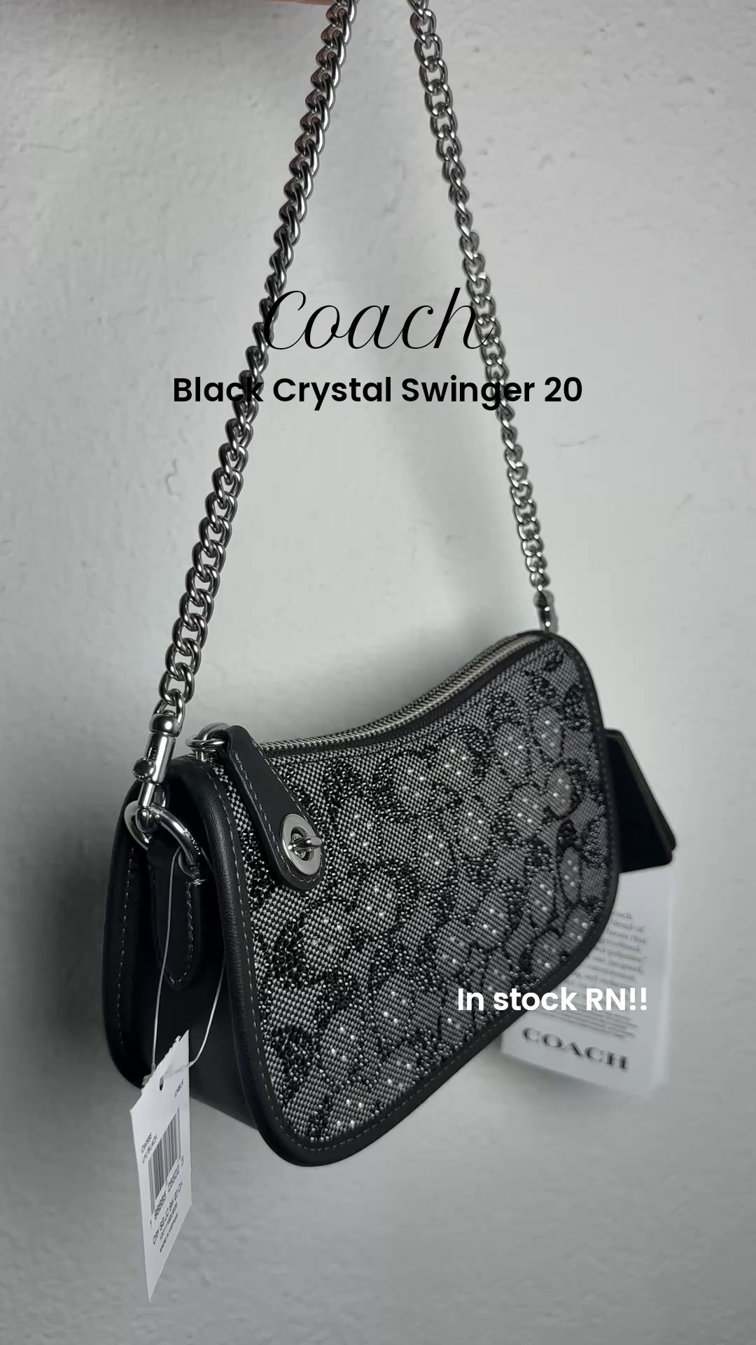 Coach Black Crystal Swinger 20 

#LTKgrwm #LTKCyberWeek #LTKGiftGuide