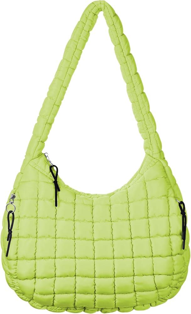 Large Puffer Tote Bag Quilted Crossbody Bags for Women Lightweight Padding Cotton Puffy Purse Car... | Amazon (US)