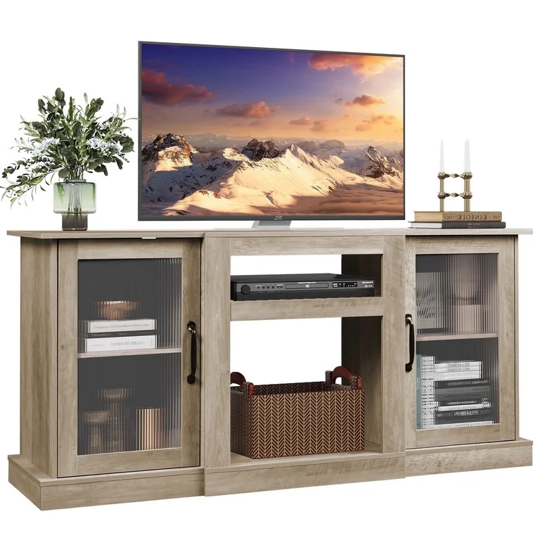 GALAXHERO TV Stand for 65 inch TV Media Console Cabinet with Storage and Open Shelves Entertainme... | Walmart (US)