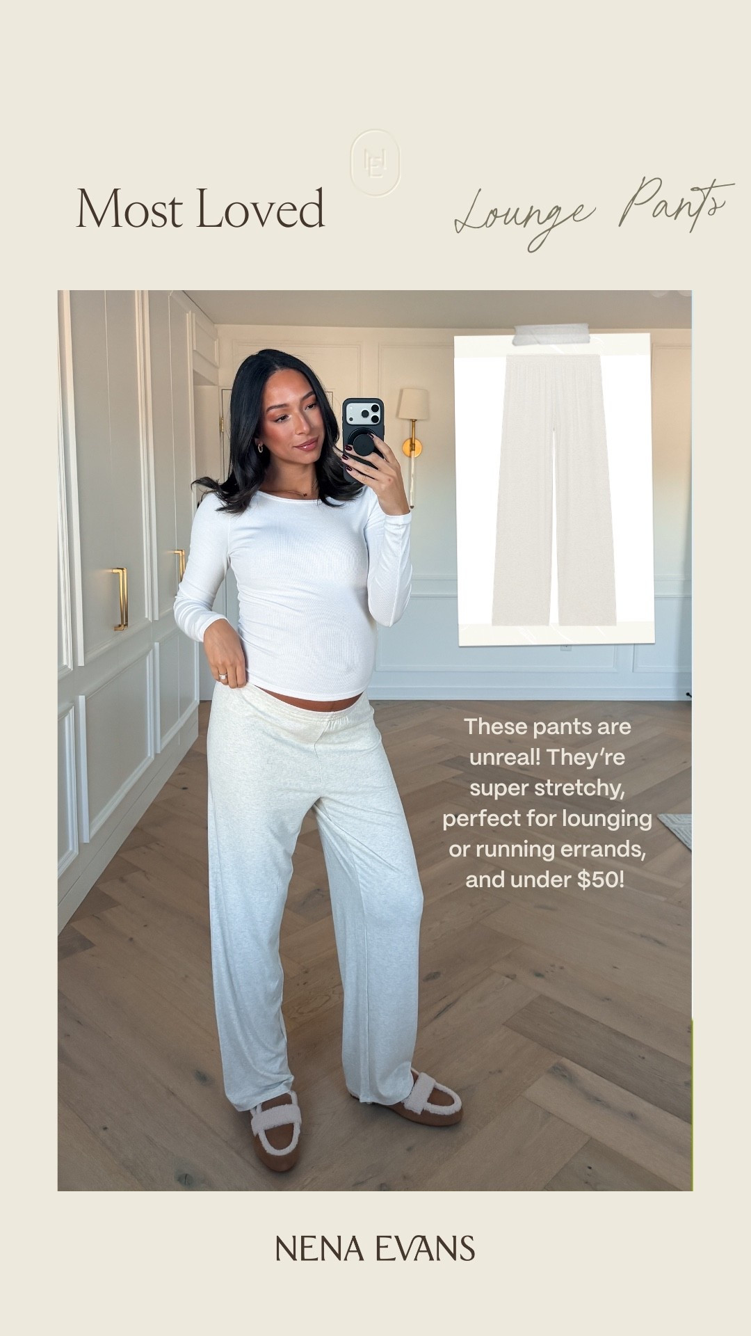Your most loved last week! Wearing size M grey lounge pants, M cream top - perfect for lounging and running errands! 

Winter outfit 
Winter style 
Winter fashion
Pregnancy outfit 
Bump friendly outfit 
Casual outfit 

#LTKTravel #LTKBump #LTKSeasonal