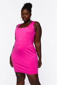Plus Size Seamed Bodycon Mini Dress | Forever 21 (US)