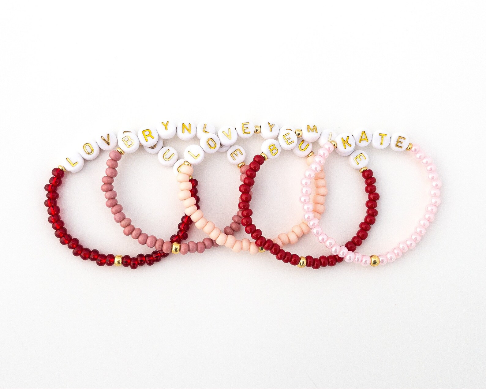 Valentines Girl Name Bracelet  Toddler Name Bracelet  - Etsy | Etsy (US)