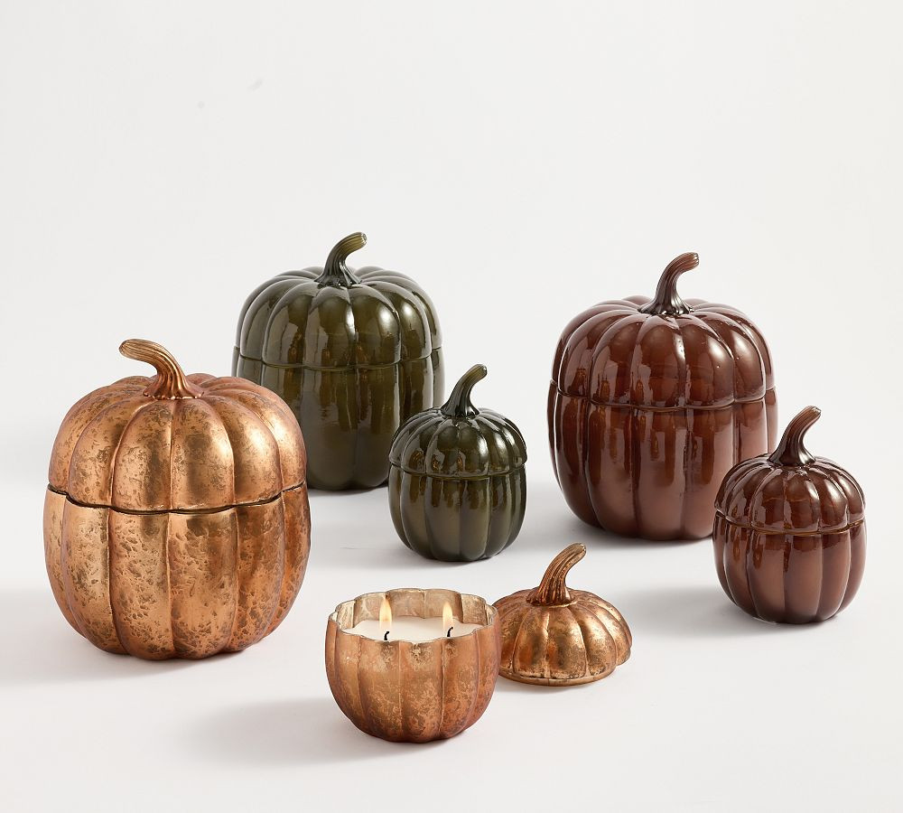 Figural Pumpkin Candle | Pottery Barn (US)