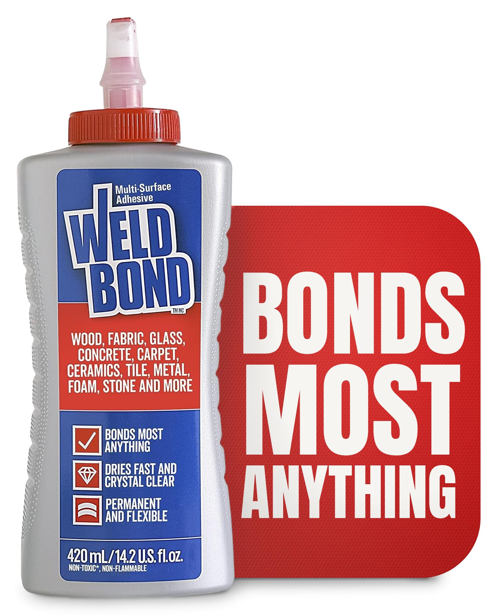 Weldbond Multi-Surface Strong Glue – Fast Drying Glue for Wood, Tile, Ceramic, Pottery, Glass, ... | Amazon (US)