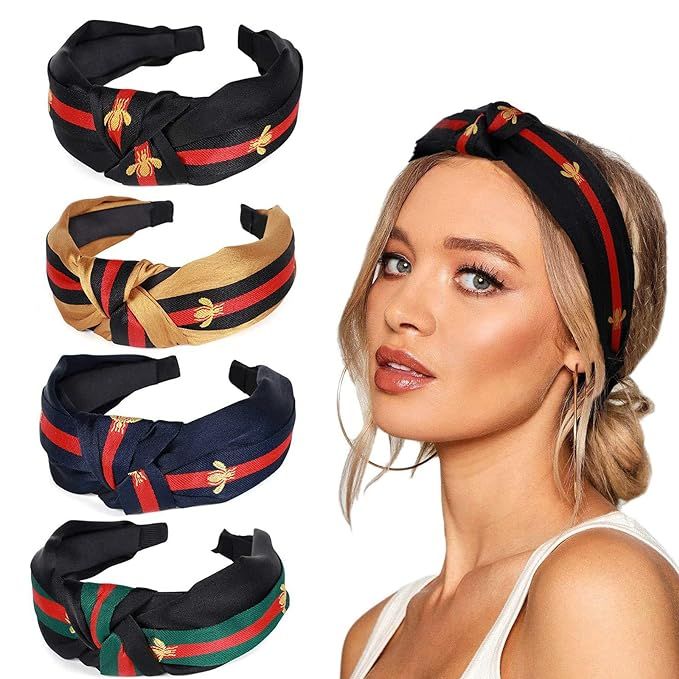 Headbands for Women Knotted Headbands, Diademas Para Mujer De Moda Bee Headbands for Women's Hair | Amazon (US)