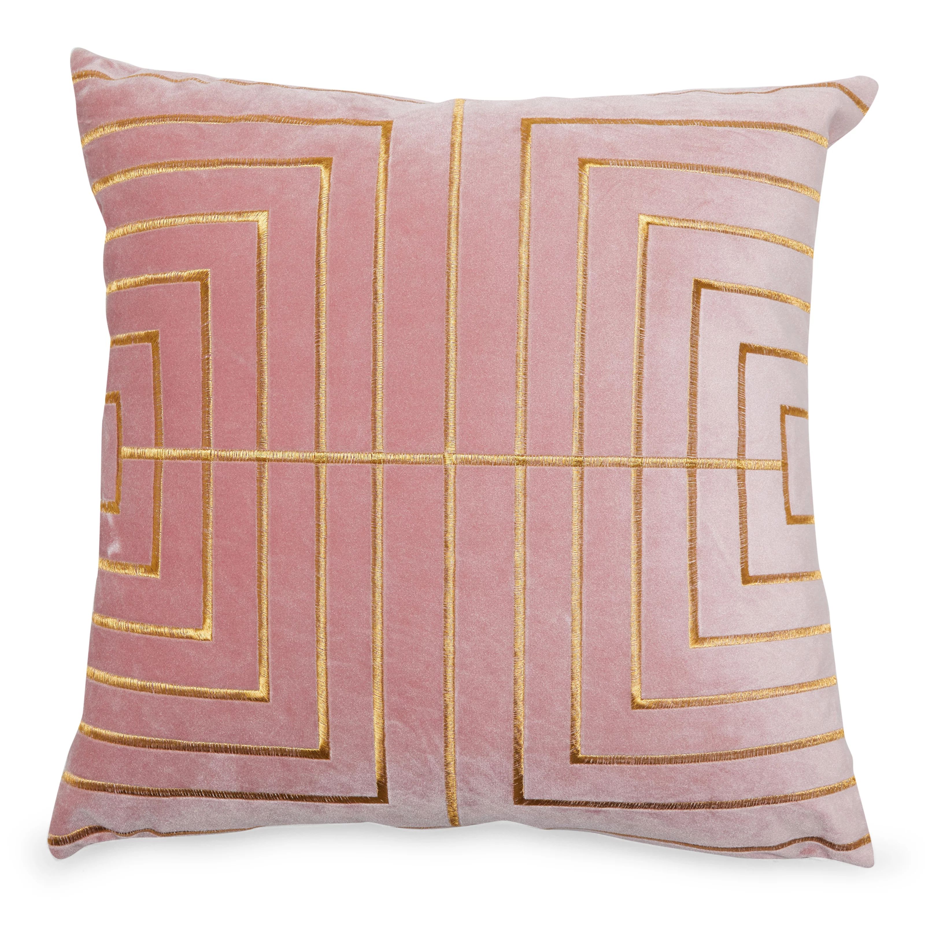 MoDRN Glam Metallic Stitched Decorative Throw Pillow, 20" x 20" | Walmart (US)