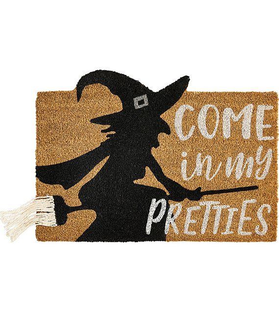Halloween Collection Come In my Pretties Witch Door Mat | Dillards