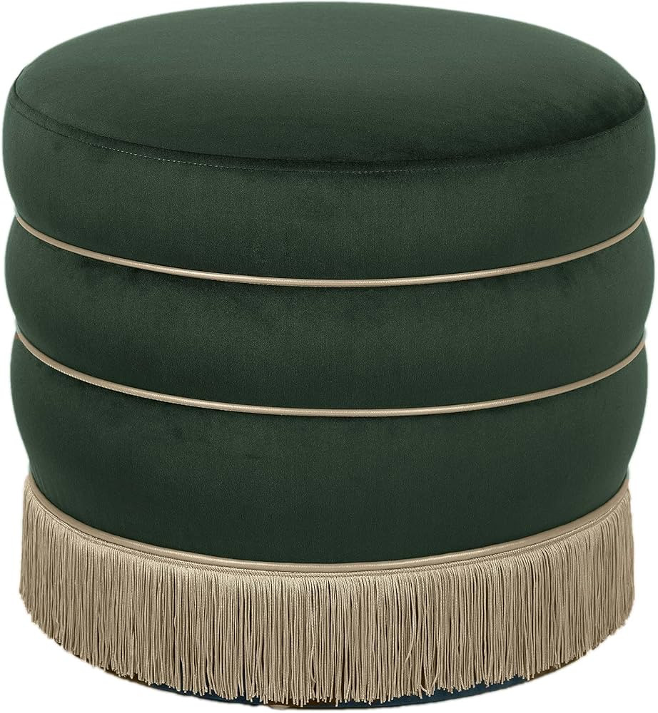 TOV Furniture Lakka Green Velvet Ottoman | Amazon (US)