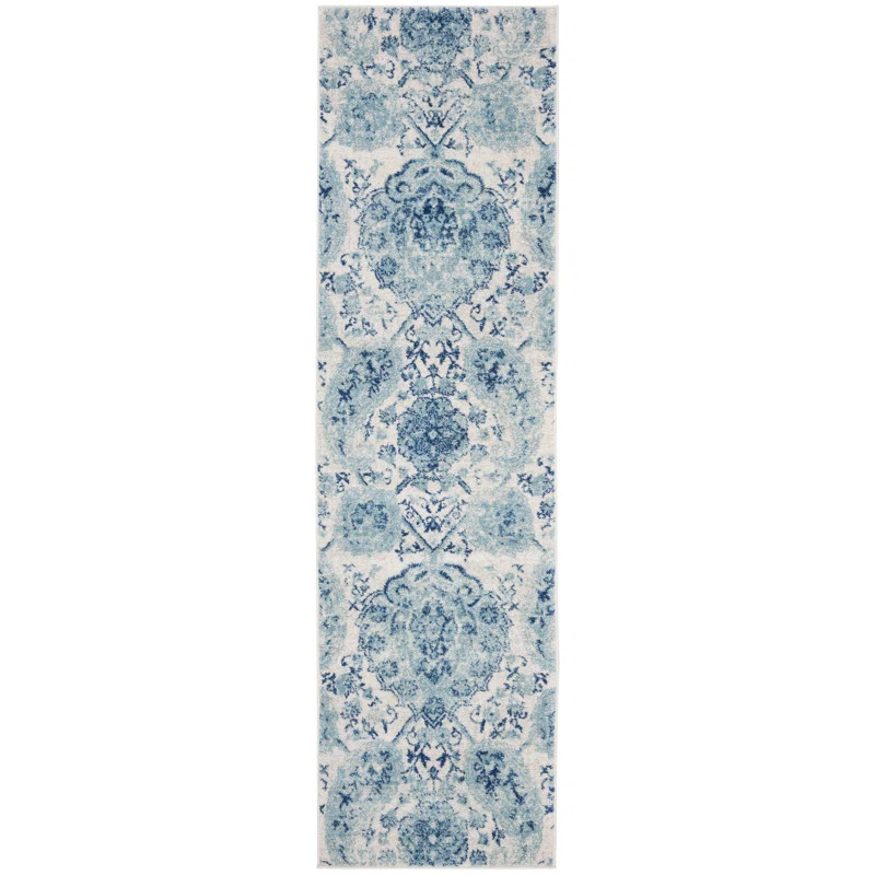 Mitch Cream/Turquoise Area Rug | Wayfair Professional
