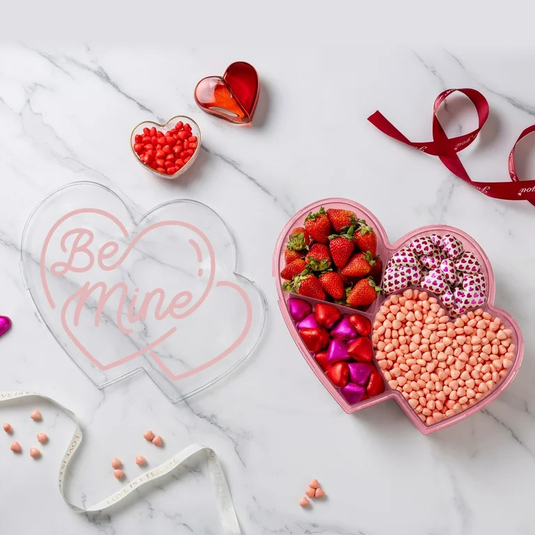 Cook with Color Heart Shaped Snack Box, Reusable Food Storage Container with Lid | Walmart (US)