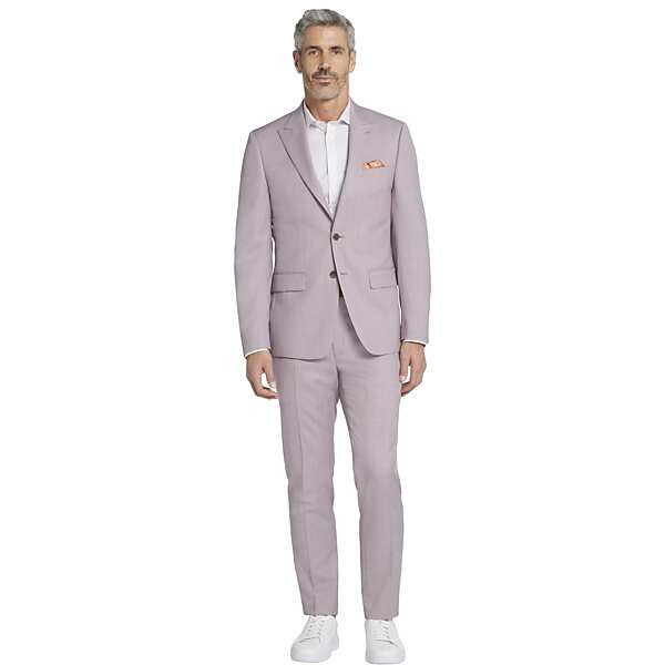 Calvin Klein Slim Fit Peak Lapel Men's Suit Pink - Size: 36 Short | The Men's Wearhouse