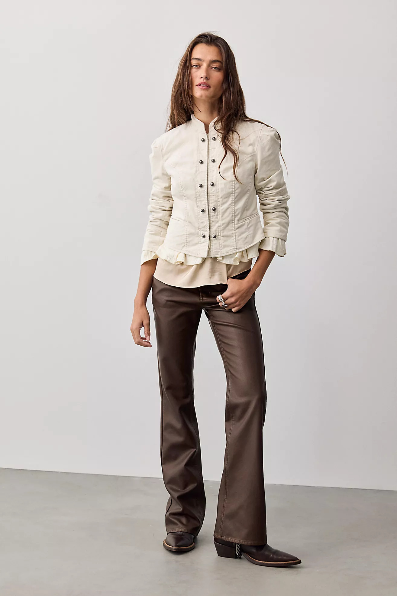 Cloud Nine Ruffle Band Jacket | Free People (Global - UK&FR Excluded)