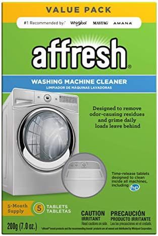 Affresh W10549846 Washing Machine Cleaner, 5 Tablets: Cleans Front Load and Top Load Washers, Inc... | Amazon (US)