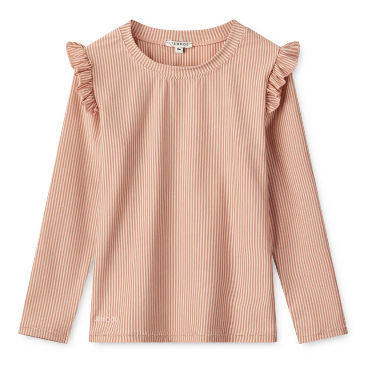 T-shirt Anti-UV Tenley Rayé | Abricot | Smallable