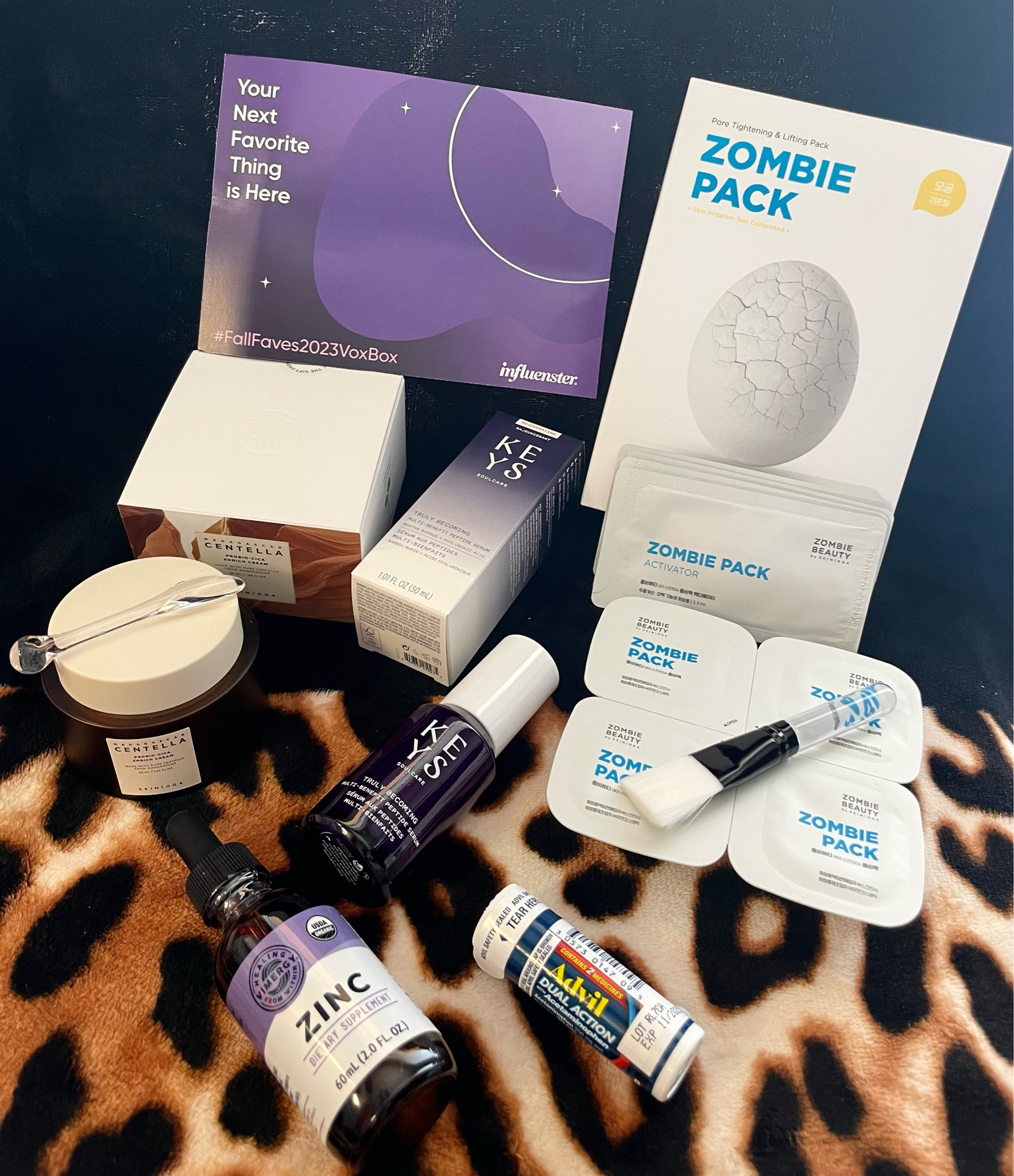 Old and new favorite things for fall! 🍂🫶🏻 

Our family likes Vimergy’s easy-to-take liquid Organic Zinc! It supports the immune system and is a powerful antioxidant.

Zombie Beauty by SKIN1004’s Zombie Pack is one of my beauty faves! These at-home treatments use albumin, the same compounds found in egg whites, to effectively tighten pores and firm skin.

Skin 1004’s ProBio-Cica (fermented Centella) Enrich Cream provides maximum calming effects and repairs damaged skin barriers. 

Keys Soulcare Truly Becoming Multi-Benefit Peptide Serum provides immediate hydration, plumps the look of skin, and visibly improves fine lines and wrinkles - both instantly and over time. It’s my new favorite serum! 😍

Advil Dual Action has two of the most powerful pain fighting ingredients - Acetaminophen and Ibuprofen. The combination allows for a lower maximum daily dose of each medication for up to 8-hours of powerful relief. 

#LTKbeauty #LTKfamily #LTKfitness