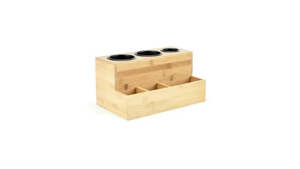 Better Homes & Gardens Bamboo Hair Tools Organizer | Walmart (US)