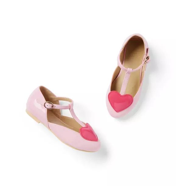 Heart T-Strap Ballet Flat | Janie and Jack