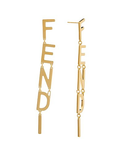 Fendigraphy Earrings | Gilt & Gilt City