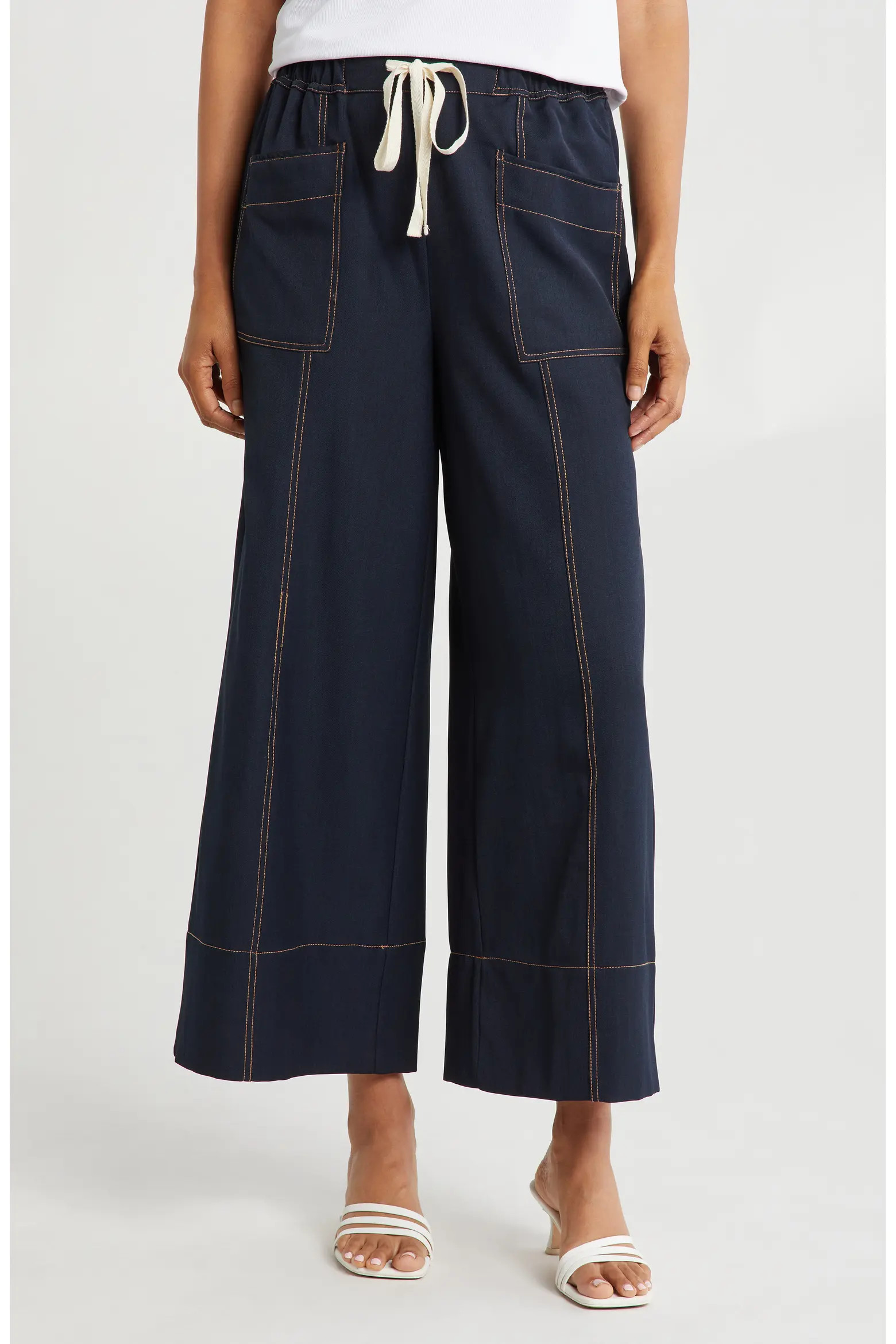 Stitched Wide Leg Pants (Women) | Nordstromrack | Nordstrom Rack
