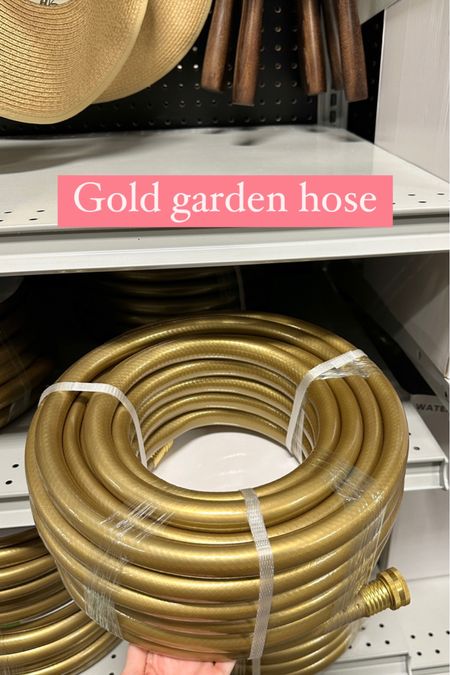 Gold garden hose, gold hose, gold water hose, pretty garden hoses, outdoor accessories patio decor glam gardening 

#LTKFind #LTKhome #LTKunder50