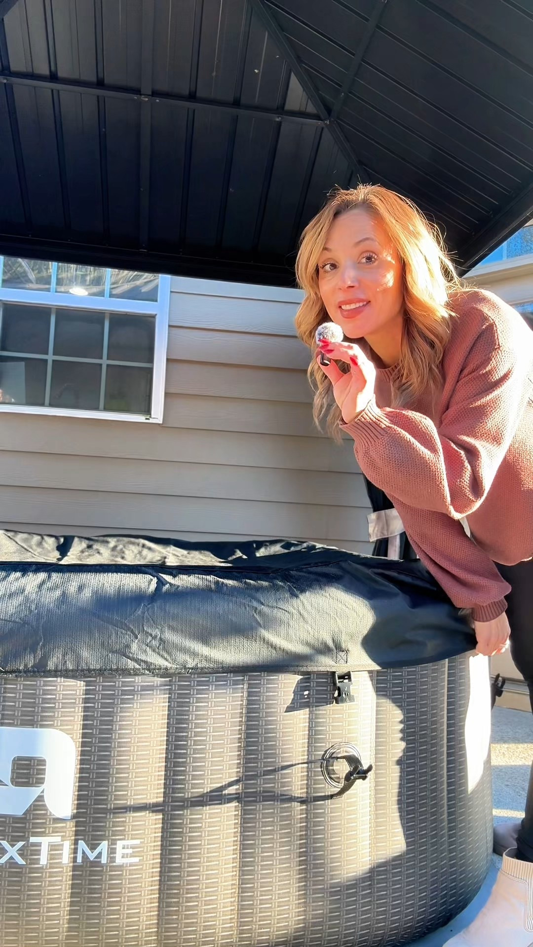 We’re heading straight into peak hot tub season, and this is exactly why we chose an inflatable hot tub instead of a permanent one. This RELXTIME 73” inflatable hot tub gives full backyard spa vibes without the commitment, construction, or stress.

This portable hot tub comfortably fits 4–6 people, heats all the way up to 104°F, and has 130 bubble jets that wrap around the entire base for a relaxing, full-body massage. It plugs into a regular 110V power outlet, so there’s no special wiring or electrician needed — which makes setup and ownership incredibly simple.

Getting it ready for the season is easy. When it’s time to refresh the water, you just attach a garden hose, pull the drain plug, and let it drain right into the yard. We topped off the air in minutes, and it was good to go. It also comes with an insulated cover, ground mat, and a cup holder that attaches to the side, which makes it feel way more luxurious than you’d expect from an inflatable.

The padded seating is such an underrated feature — you’re not sitting flat on the bottom, and it actually stays comfortable even during longer soaks. Whether you’re using it for nightly relaxation, weekend hangs, or cozy fall and winter evenings, this hot tub makes sense for real life.

Right now it’s on a great deal with free shipping, and this is the window most people wait too long on. If you’ve been thinking about adding a hot tub before colder nights fully set in, this is the time to grab one while pricing and availability are still solid.
 #InflatableHotTub
#HotTubLife
#BackyardVibes
#OutdoorLiving
#HomeFinds
#FallHome
#CozySeason
#RelaxationAtHome
#BackyardUpgrade
#LifestyleFinds