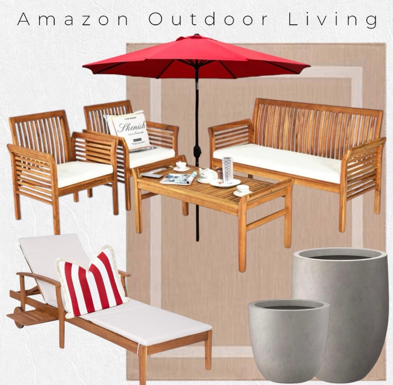 Amazon outdoor living | affordable outdoor furniture | washable outdoor rug 




Amazon Patio furniture, patio set, outdoor table umbrella, outdoor planter, Chaise Lounge Chair Recliner, Outdoor Furniture for Patio,#LTKFamily

#LTKSeasonal #LTKHome #LTKSaleAlert