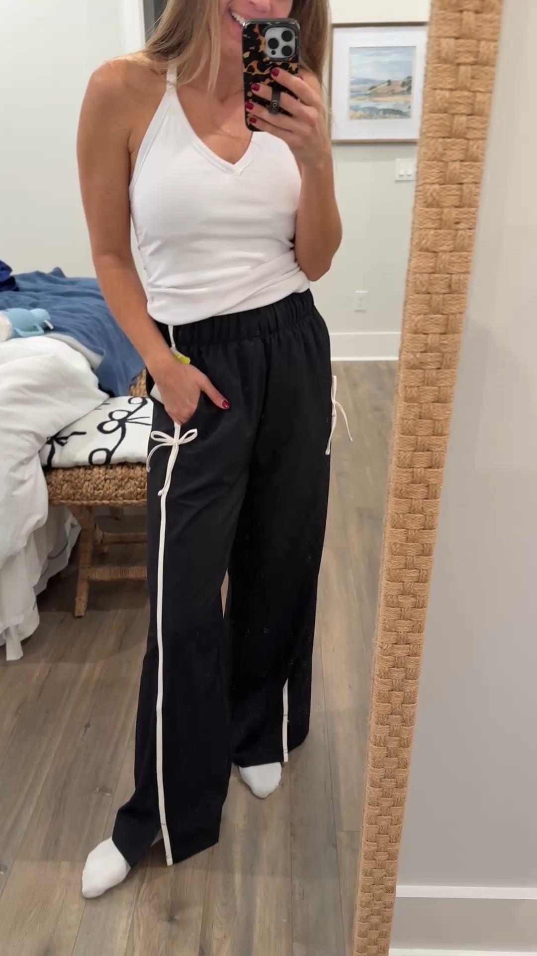 High waisted track pants with bows, target activewear 

#LTKActive #LTKFindsUnder50