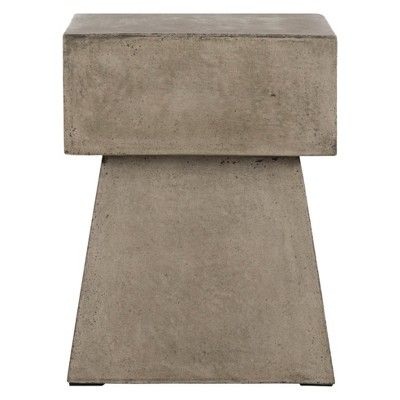 Zen Square Mushroom Concrete Accent Table - Safavieh® | Target