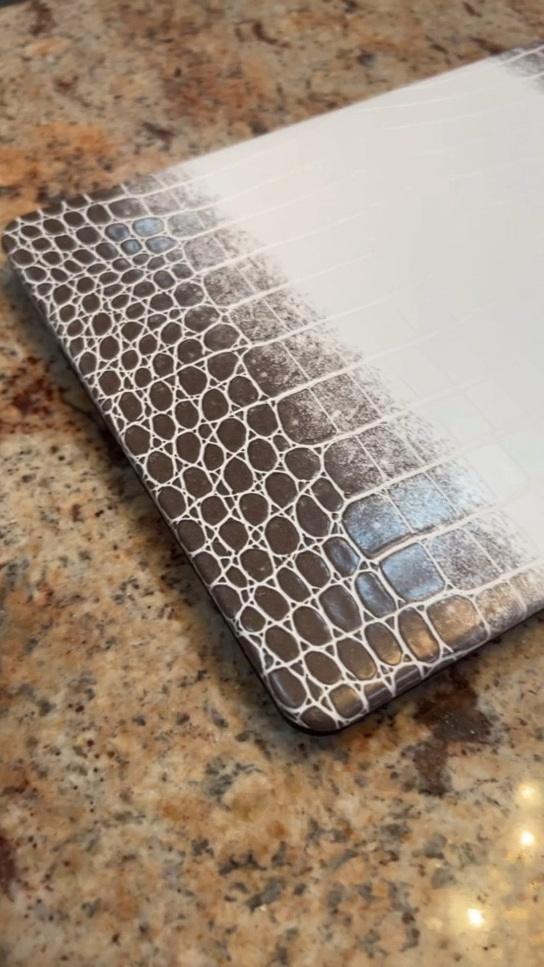 I love this Brown & White Crocodile Print Laptop Case, but I thought it would come with the Apple Logo Cutout😩 Still may get that instead but I do have this case and other colors with and without the logo linked here on my LTK if you're interested!🥰✨ @Etsy

#LTKdayinmylife #LTKvlog #LTKTravel
