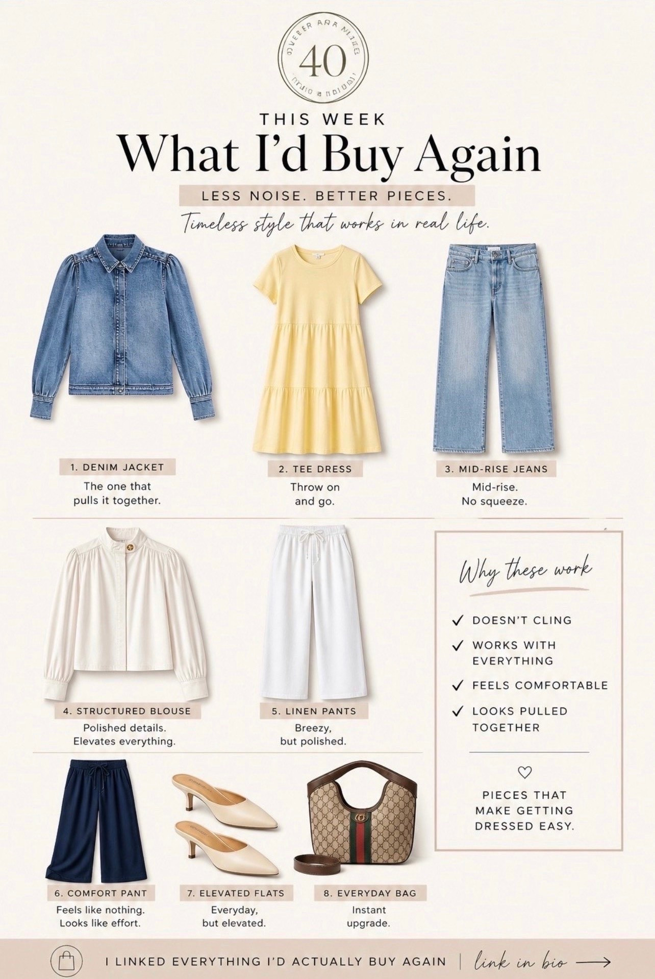 ✨Tap the bell, save and ❤️ for over 40 fashion, midlife style, midsize fashion and luxury looks for less. 

What I would rebuy in a second...


👑"Helping you look good, feel good!" - Lindsey Denver

#LTKOver40 #LTKPlusSize #LTKMidsize

Comment SHOP below to receive a DM with the link to this post on my LTK ⬇ https://liketk.it/6cTP8
