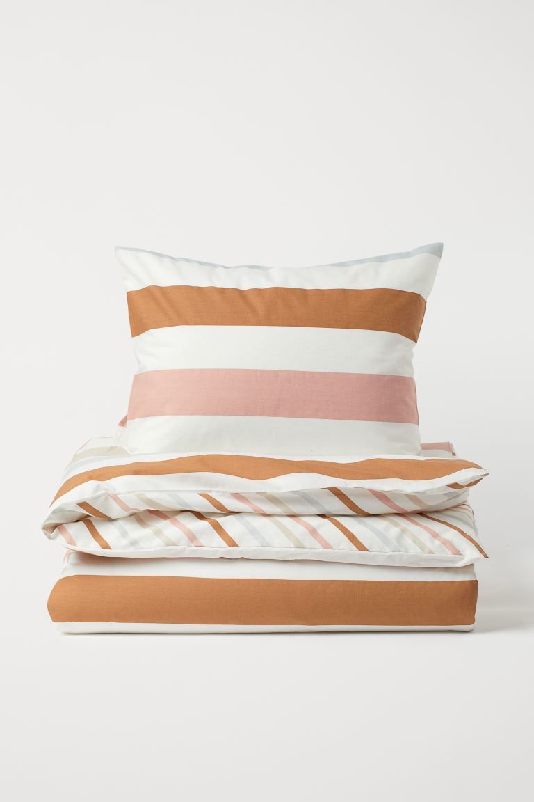 Striped Duvet Cover Set | H&M (US + CA)