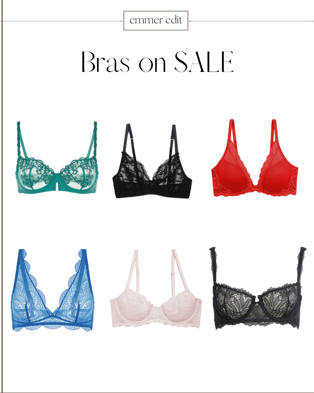 Bras on SALE during the Nordstrom Anniversary Event

Lace bra | red lace bra | green lace bra | cream lace bra  

 #LTKootd #LTKSaleAlert