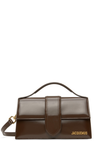 Brown Le Raphia 'Le Grand Bambino' Bag | SSENSE