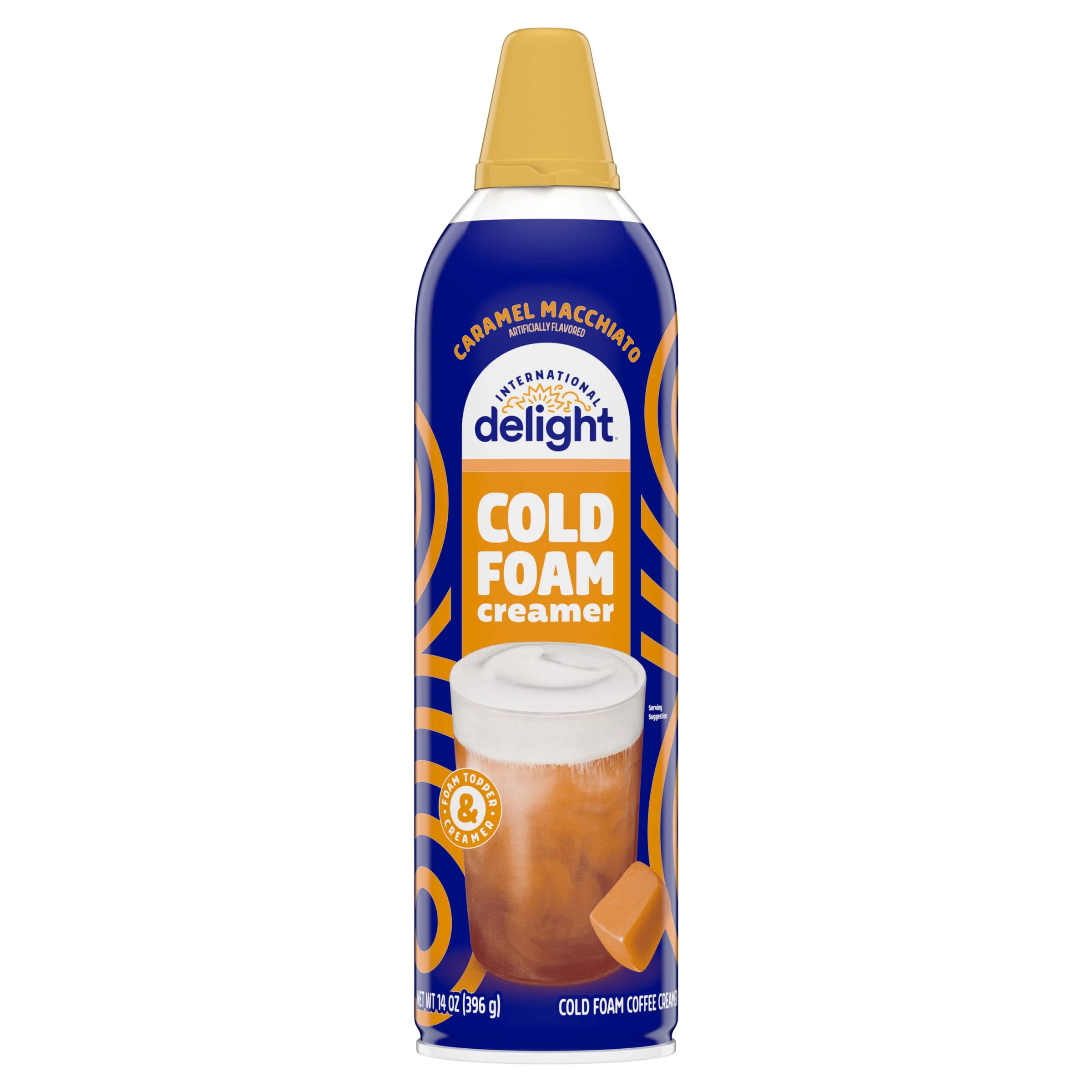 International Delight Caramel Macchiato Cold Foam Coffee Creamer, 14 oz Can | Walmart (US)