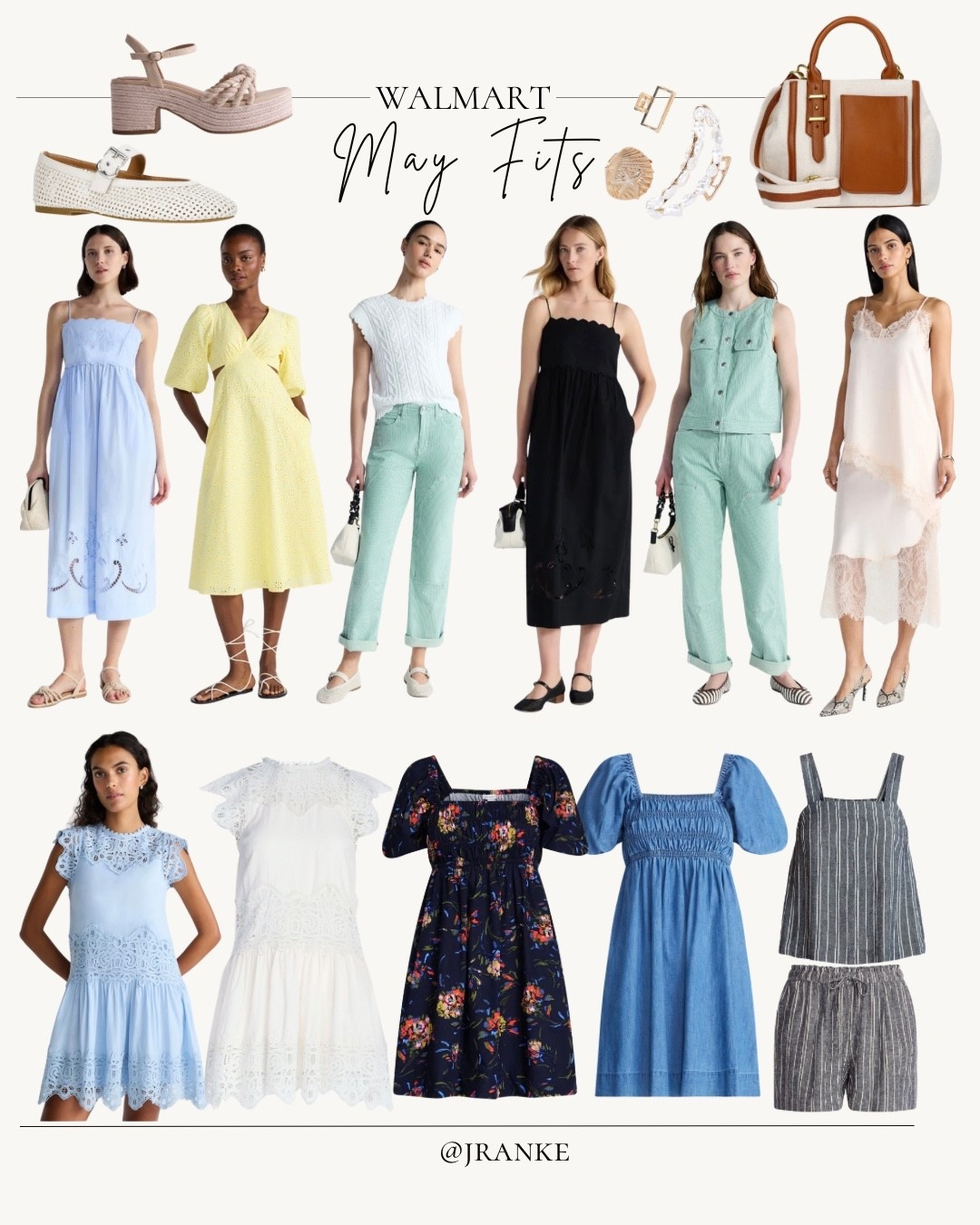 May fits from Walmart that look way more expensive than they are 🤍☀️
easy dresses, neutral accessories, and the kind of pieces you’ll wear on repeat all season long ✨ linked everything in my LTK @jranke

#LTKStyle #LTKFinds #WalmartFashion #SummerStyle #AffordableFashion

#LTKootd #LTKmomlife #LTKgrwm