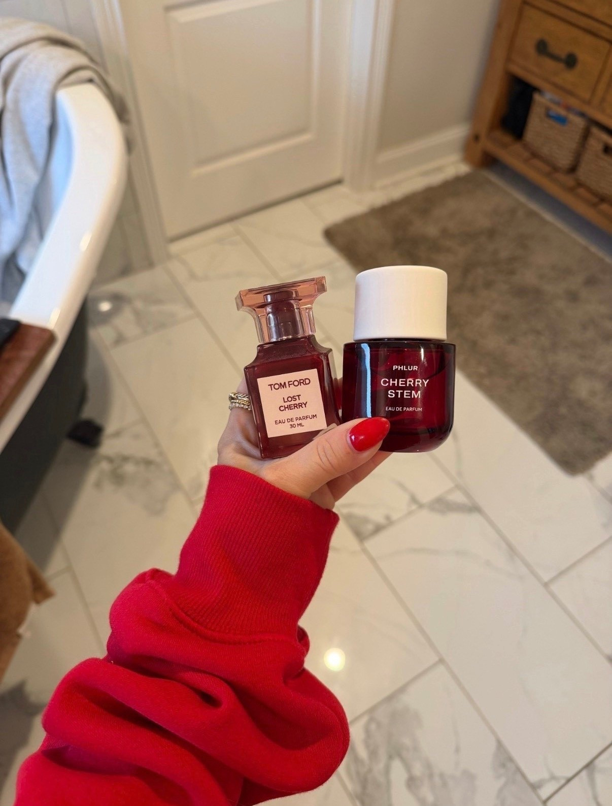 Tom Ford cherry and a really good dupe 🍒 they both smell amazing 

#LTKselfcare #LTKdayinmylife #LTKBeauty