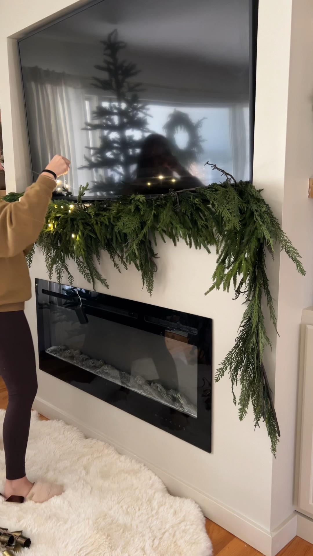 Mantel inspo with 4 strands of garland 

Follow me @crystalhanson.home on Instagram for more home decor inspo, styling tips and sale finds 🫶

Sharing all my favorites in home decor, home finds, Christmas decor, holiday decor, affordable home decor, modern, organic, target, target home, magnolia, hearth and hand, studio McGee, McGee and co, pottery barn, amazon home, amazon finds, sale finds, kids bedroom, primary bedroom, living room, coffee table decor, entryway, console table styling, dining room, vases, stems, faux trees, faux stems, holiday decor, seasonal finds, throw pillows, sale alert, sale finds, cozy home decor, rugs, candles, and so much more.


#LTKSeasonal #LTKhome #LTKHoliday