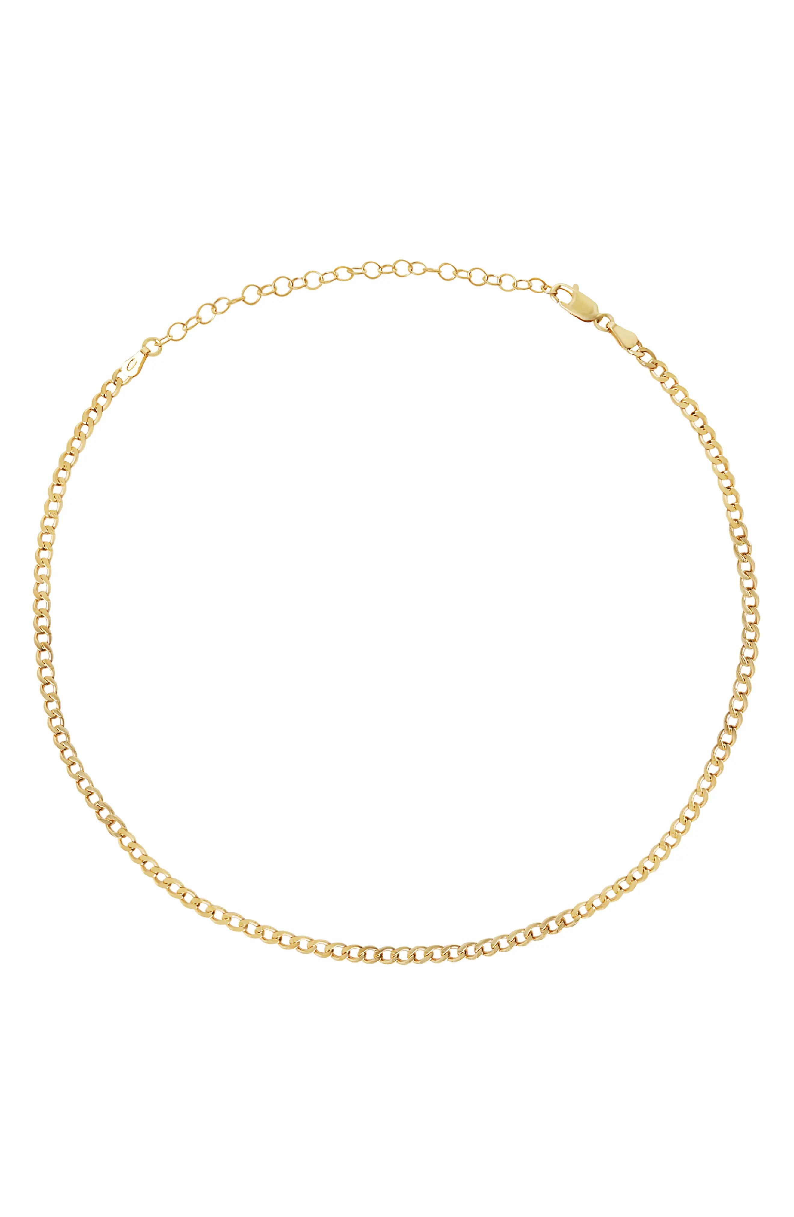 The M Jewelers The Curb Chain Choker in Gold at Nordstrom | Nordstrom