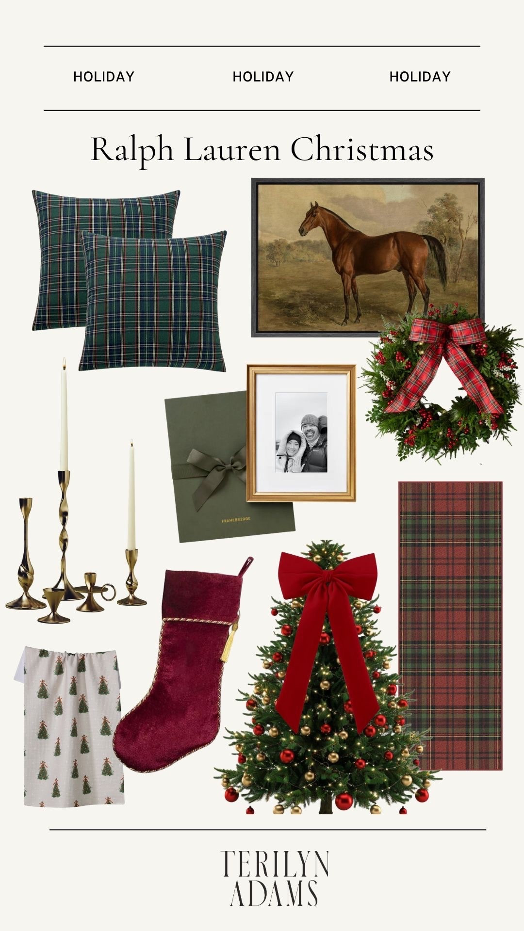 Ralph Lauren Christmas Essentials
Plaid throw pillows
Twisted taper candle holders
Equestrian wall art
Plaid table runner
Velvet Christmas stockinggs

#LTKSeasonal #LTKHome #LTKHoliday