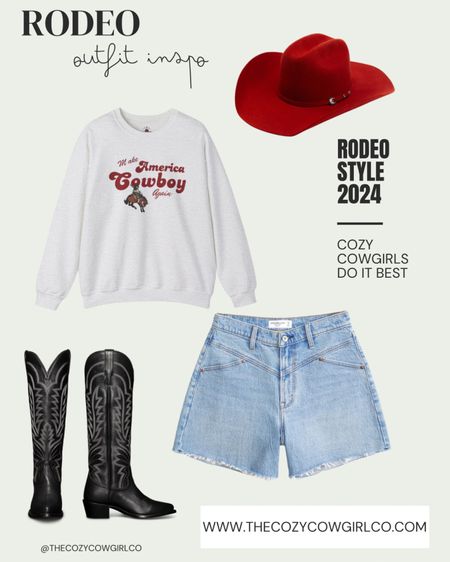 RODEO OUTFIT INSPO 🤠🐄

Sweatshirt is from The Cozy Cowgirl Co 🤎

** Cowgirl Boots run true to size! 

#LTKstyletip #LTKshoecrush