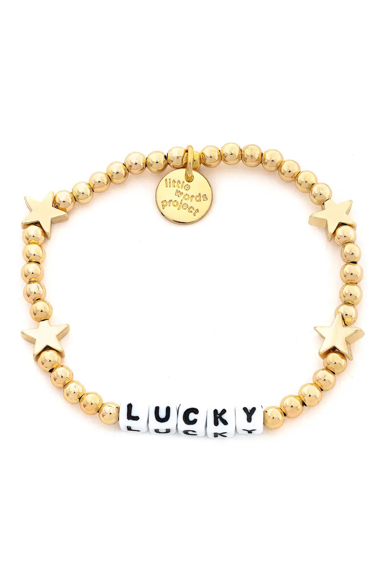 Little Words Project Lucky Beaded Stretch Bracelet | Nordstrom | Nordstrom