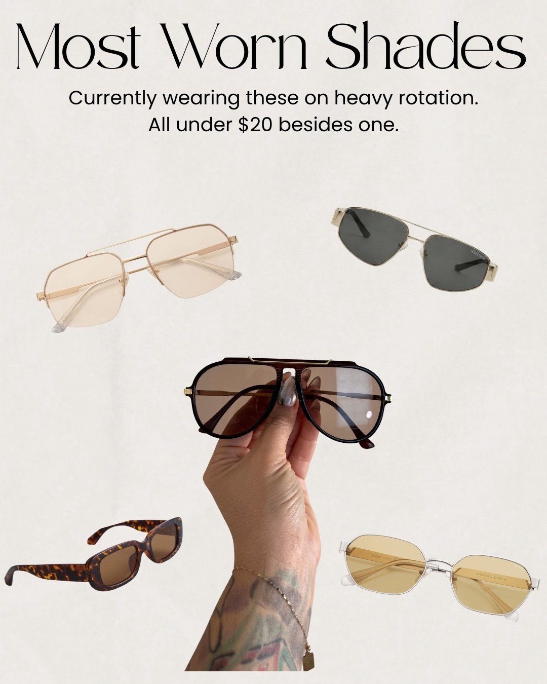 Most worn sunnies lately 😎￼