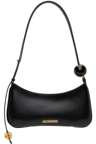 Black Le Raphia 'Le Bisou Perle' Bag | SSENSE