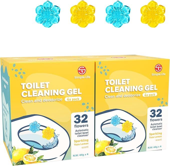 Toilet Bowl Cleaner | Fresh Flower Gel Stamp | Stops Limescale and Stains with Air Freshening Sce... | Amazon (US)