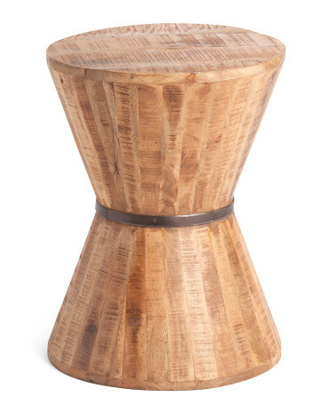York Hourglass Stool | TJ Maxx