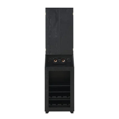 Picket House Furnishings Cyclone Dartboard Cabinet with Speaker and LED in Black (3A Packing) | Wayfair North America