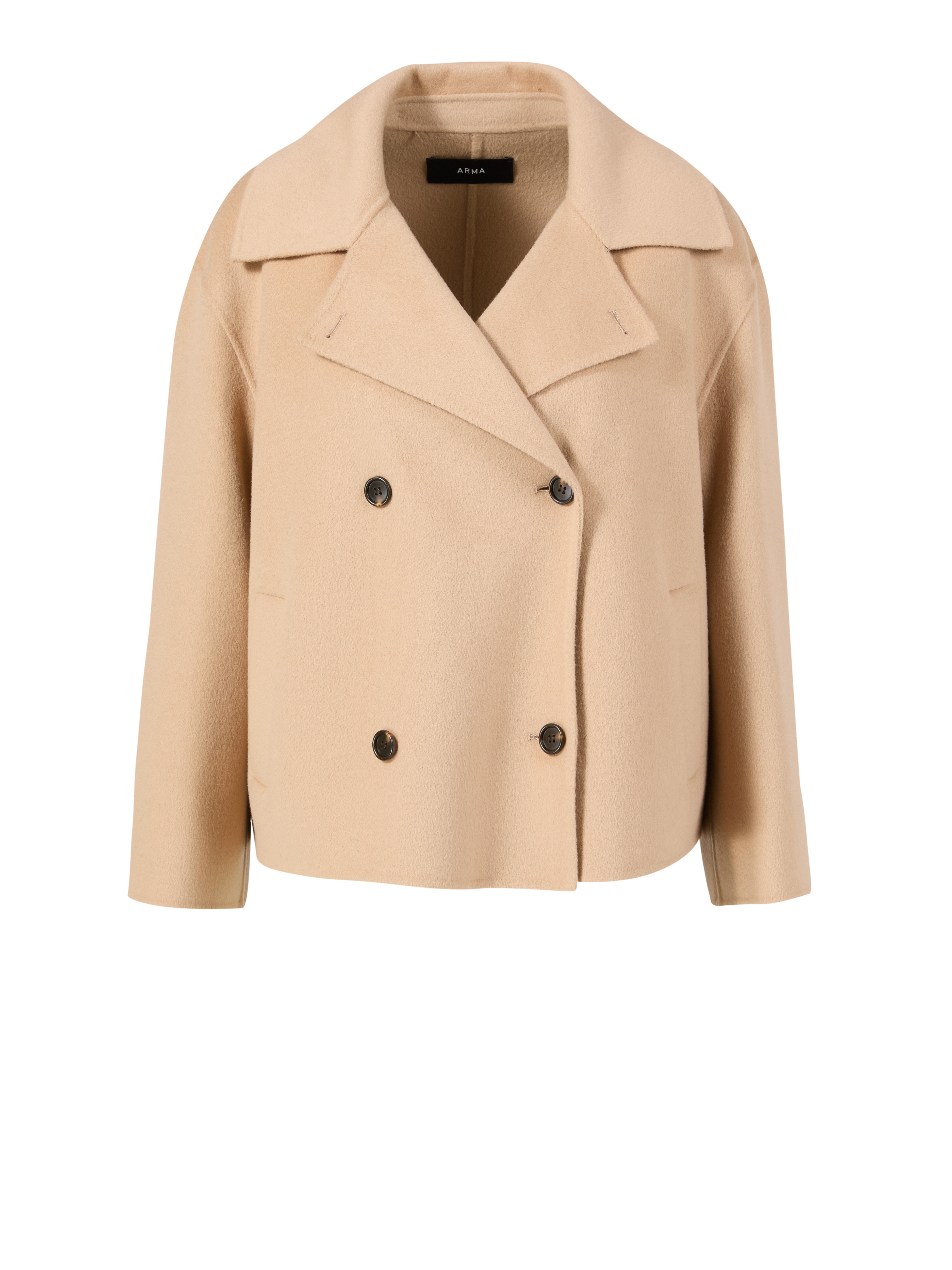 Oversized Wolljacke 'Manila' Beige | 38 | 2455000218043 | Unger-Fashion.com