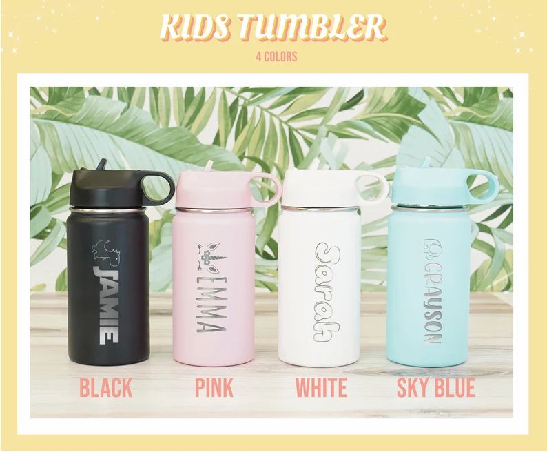 Engraved Kids Water Bottle | Personalized Tumbler | Christmas Gifts | Custom Name kids tumbler| P... | Etsy (US)