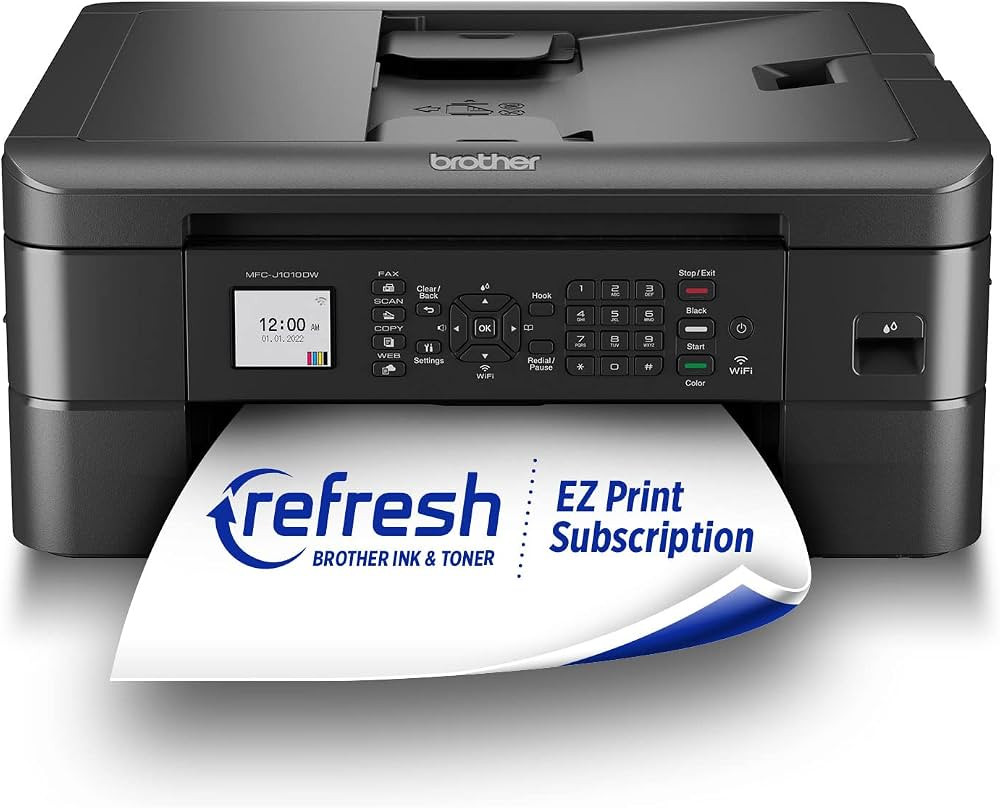 Brother MFC-J1010DW Wireless Color Inkjet All-in-One Printer with Mobile Device and Duplex Printi... | Amazon (US)