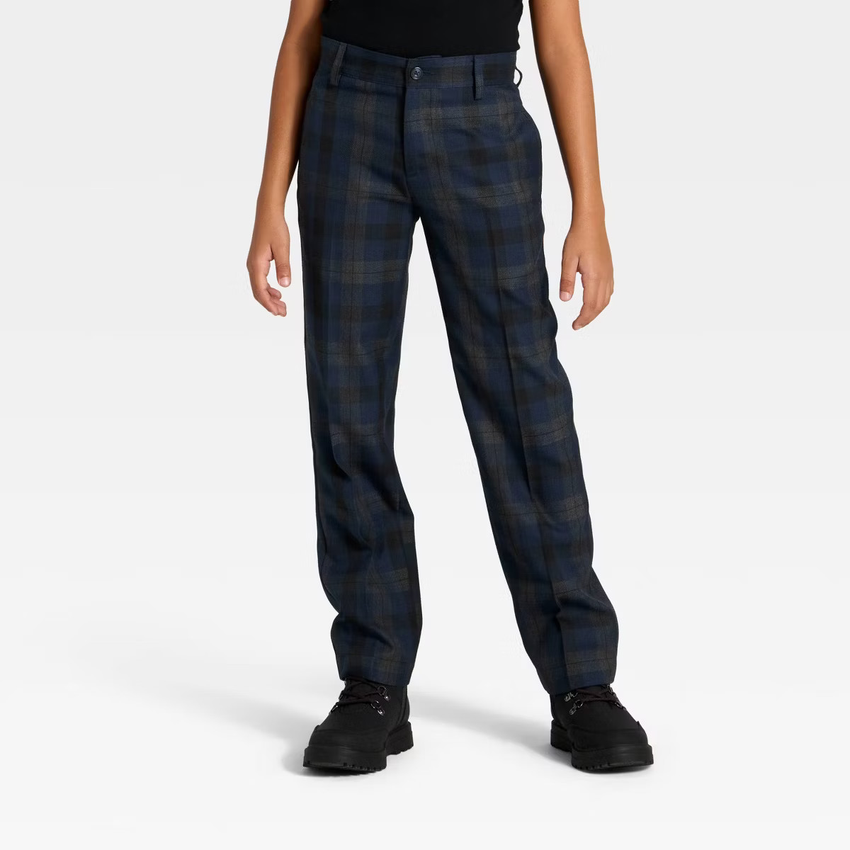 Boys' Holiday Plaid Pants - Cat & Jack™ Navy Blue | Target